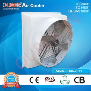 Quạt thông gió gắn tường - mái FJ46-ZC31 động cơ trực tiếp 1 tốc độ (nhựa)