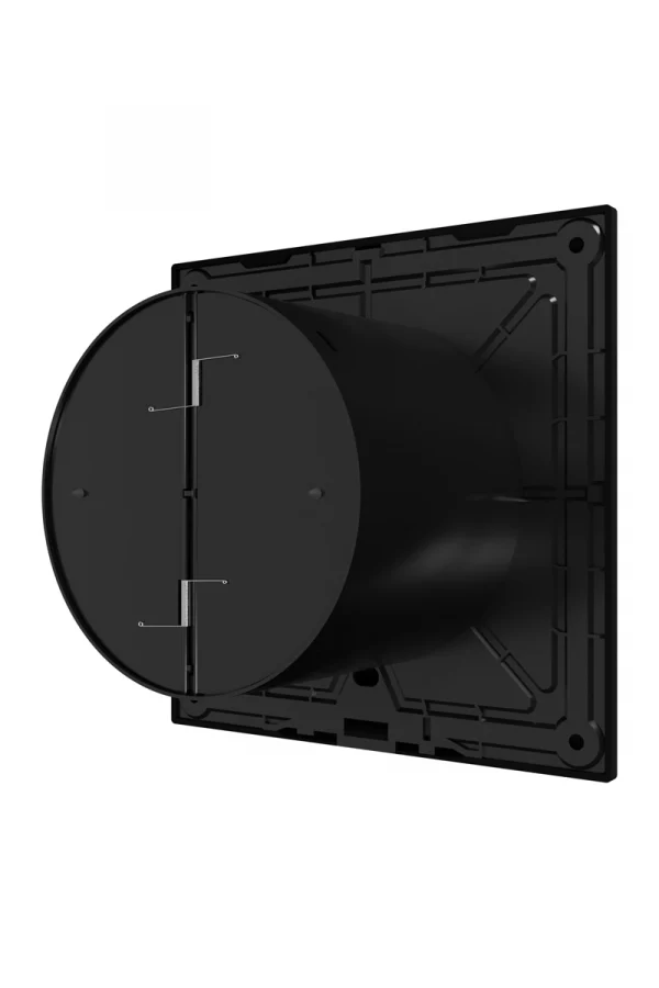 Вентилятор накладной SLIM D100 обратный клапан Matt black DICITI