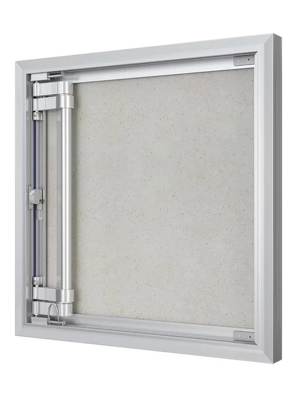 Люк ревизионный D Ceramo Optimum 500х500 скрытый монтаж петля алюминий EVECS
