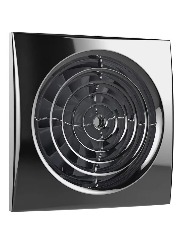 Вентилятор накладной AURA D125 обратный клапан Chrome DICITI