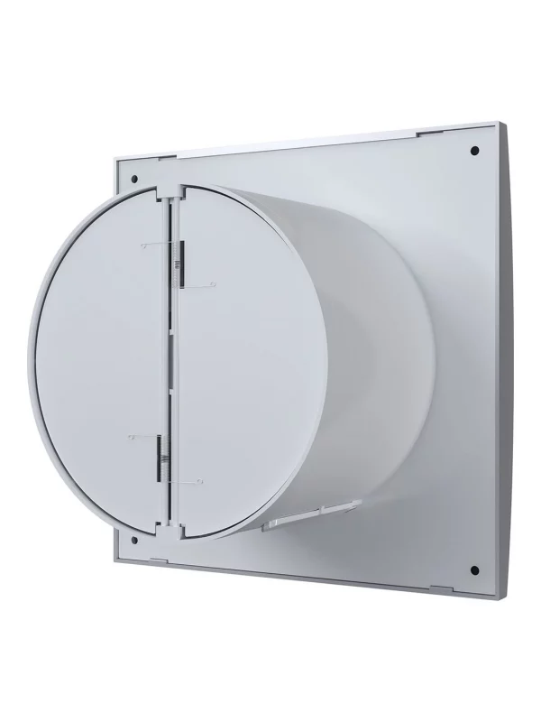 Вентилятор накладной AURA D125 обратный клапан Gray metal DICITI