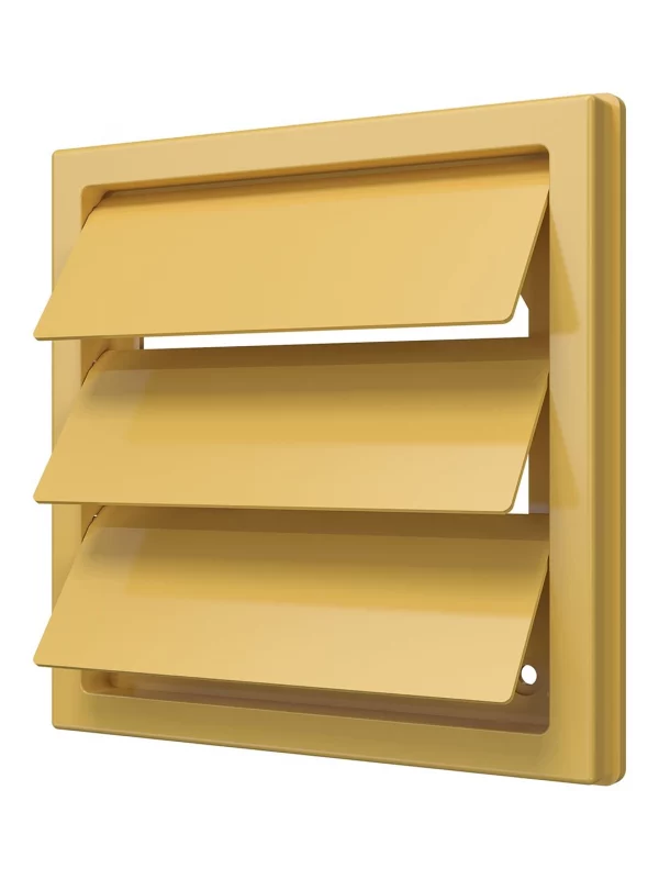 Выход стенной КФ фланец D125 жалюзи 150x150 ASA Beige ERA