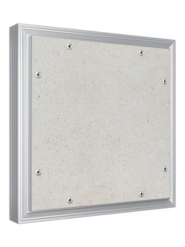 Люк ревизионный D Ceramo Optimum 300х300 скрытый монтаж петля алюминий EVECS