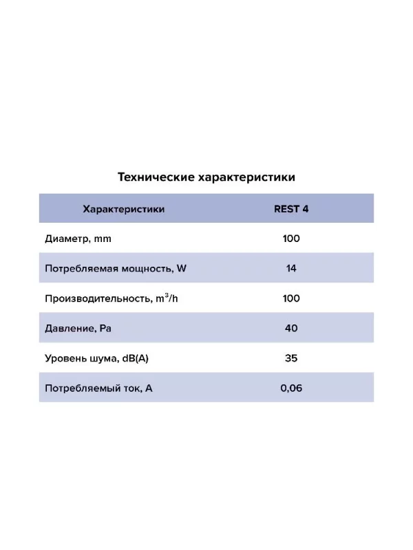 Вентилятор накладной REST D100 сетка, пластиковый обратный клапан ERA
