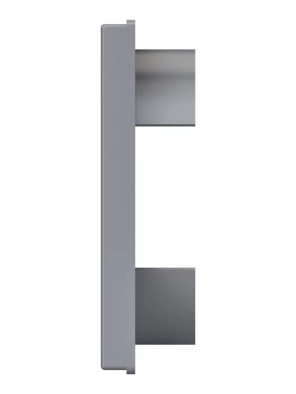 Выход стенной КФ фланец D125 жалюзи 150x150 ASA Gray ERA