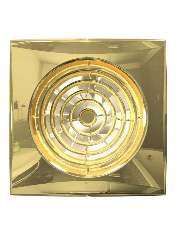 Вентилятор накладной AURA D100 обратный клапан Gold DICITI