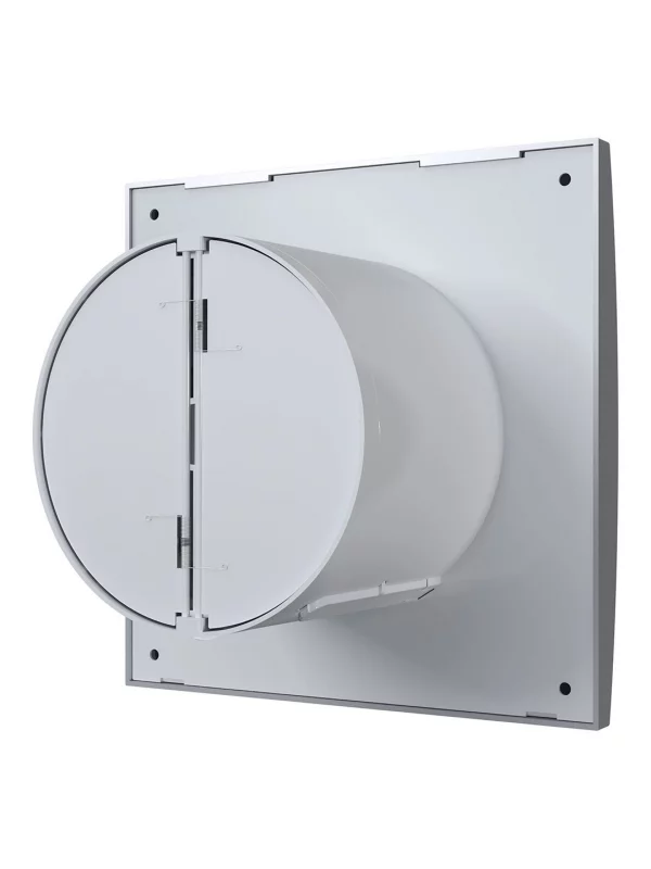 Вентилятор накладной AURA D100 обратный клапан Gray metal DICITI