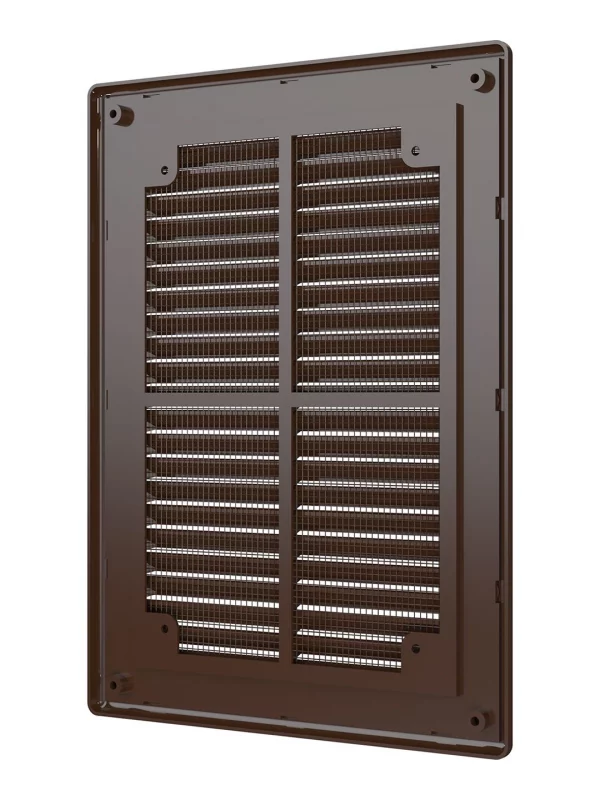 Решетка вентиляционная Р сетка разъемная 185х255 пластик Brown ERA