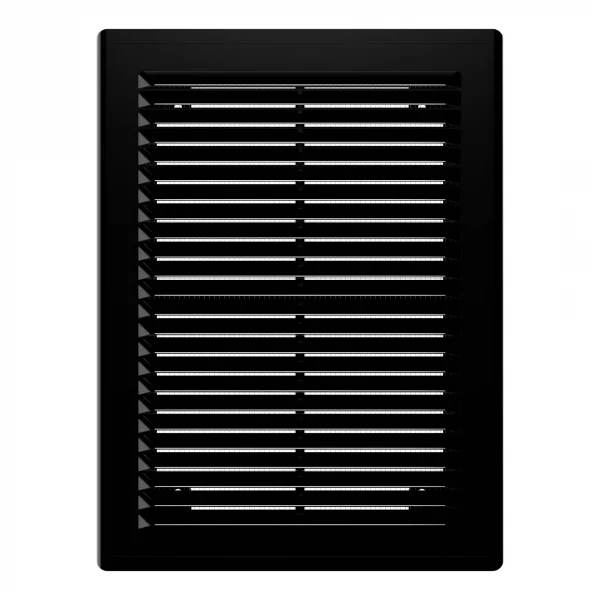 Решетка вентиляционная Р сетка разъемная 150х200 пластик Black ERA