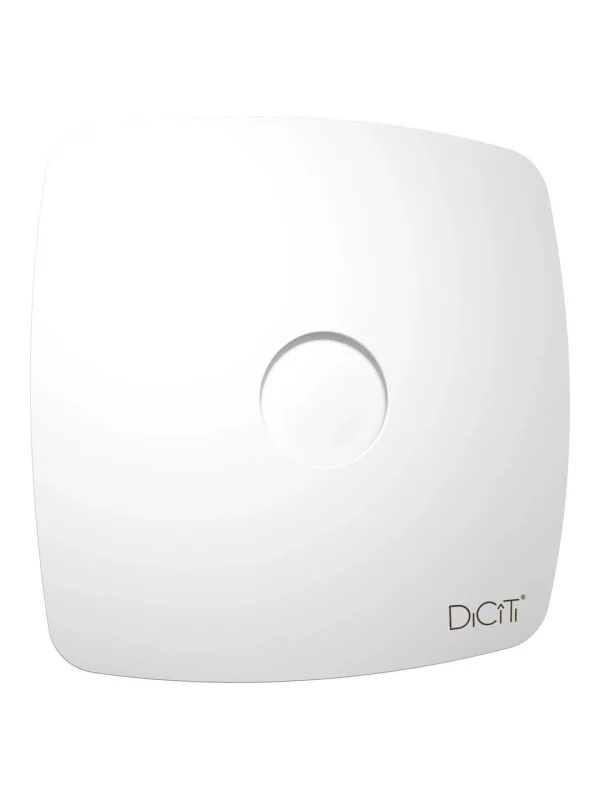 Вентилятор накладной RIO D125 обратный клапан Matt white DICITI