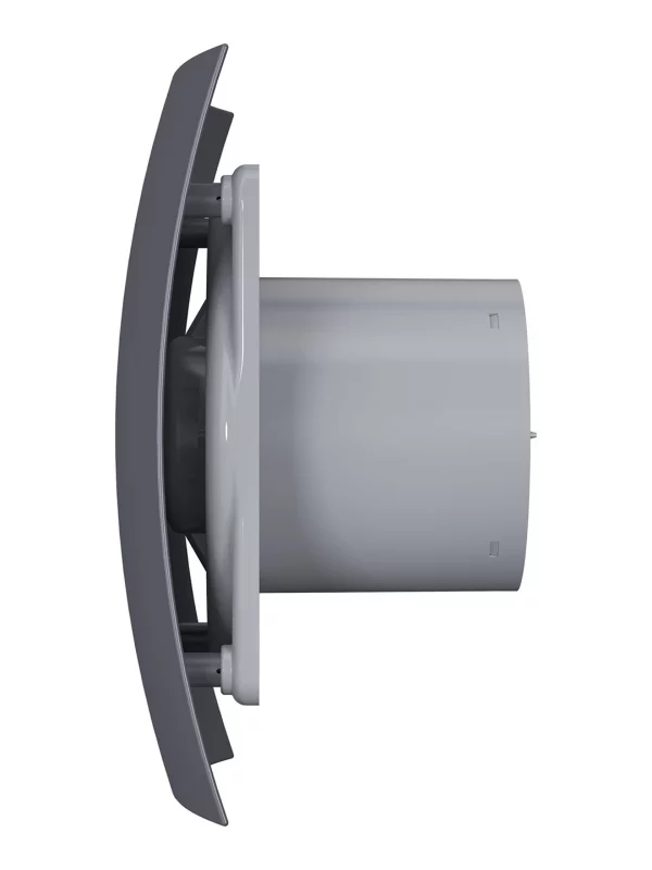 Вентилятор накладной BREEZE D100 обратный клапан Dark gray metal DICITI