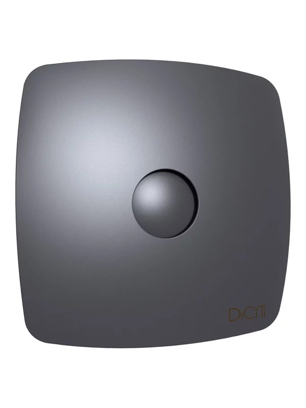 Вентилятор накладной RIO D125 обратный клапан Dark gray metal DICITI