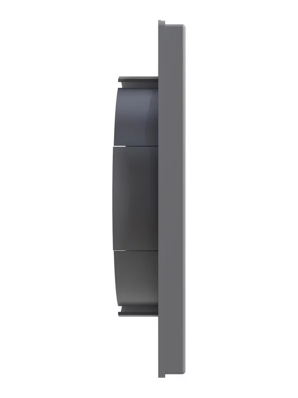 Выход стенной КФ фланец D150/160 жалюзи 190х190 ASA Gray ERA