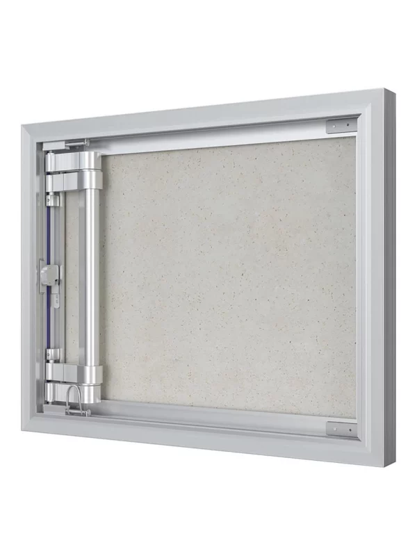Люк ревизионный D Ceramo Optimum 500х400 скрытый монтаж петля алюминий EVECS