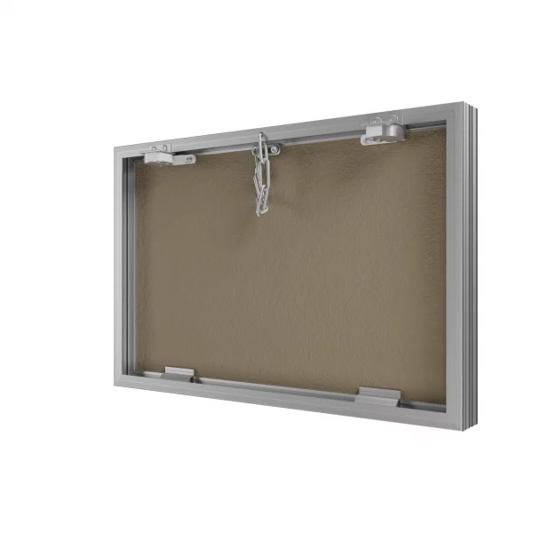 Люк ревизионный D Ceramo Base 600х400 скрытый монтаж съемный алюминий EVECS