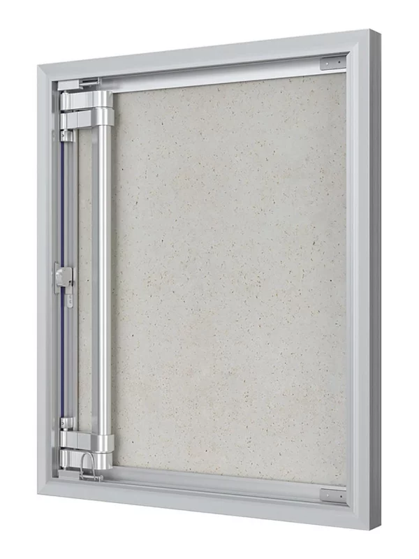 Люк ревизионный D Ceramo Optimum 500х600 скрытый монтаж петля алюминий EVECS