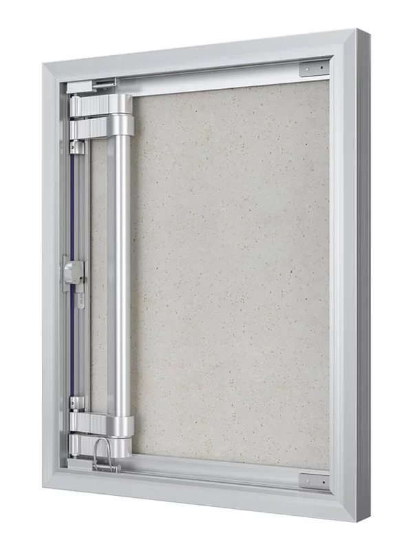 Люк ревизионный D Ceramo Optimum 400х500 скрытый монтаж петля алюминий EVECS