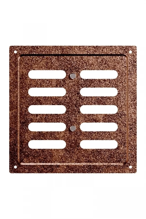 Решетка вентиляционная MER регулируемая 150x154 окрашенная сталь Antique copper ERA