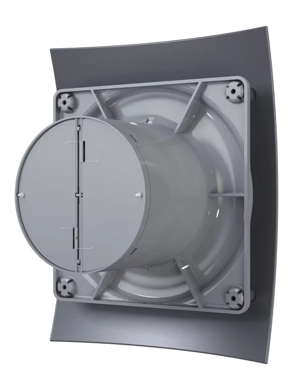 Вентилятор накладной BREEZE D100 обратный клапан Dark gray metal DICITI