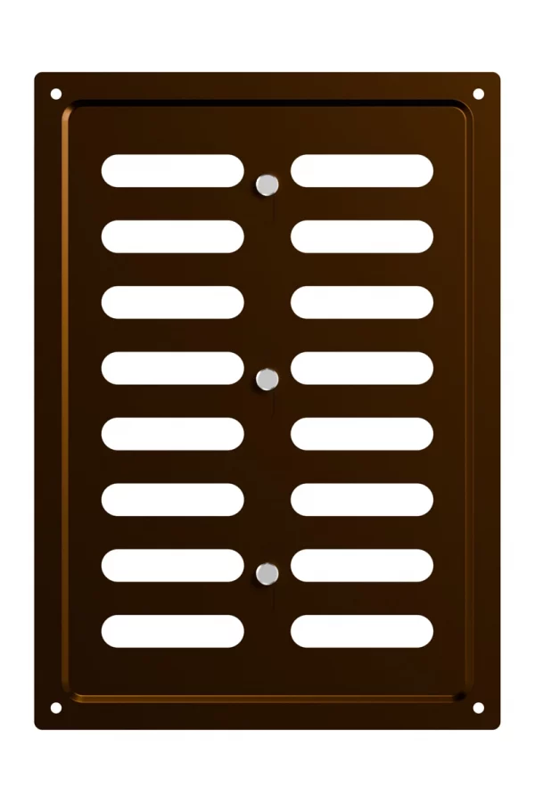 Решетка вентиляционная MER регулируемая 170х240 окрашенная сталь Metallic brown ERA