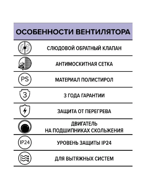 Вентилятор накладной B D125 сетка обратный клапан AURAMAX