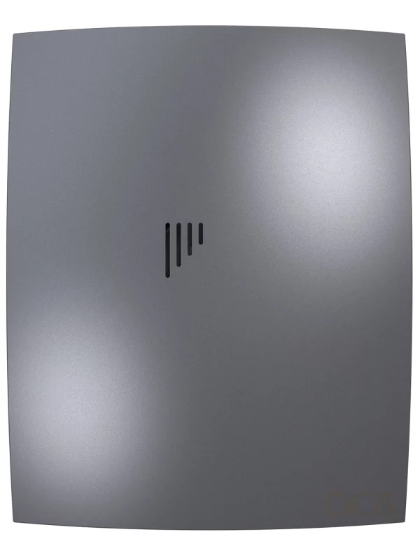 Вентилятор накладной BREEZE D125 обратный клапан Dark gray metal DICITI