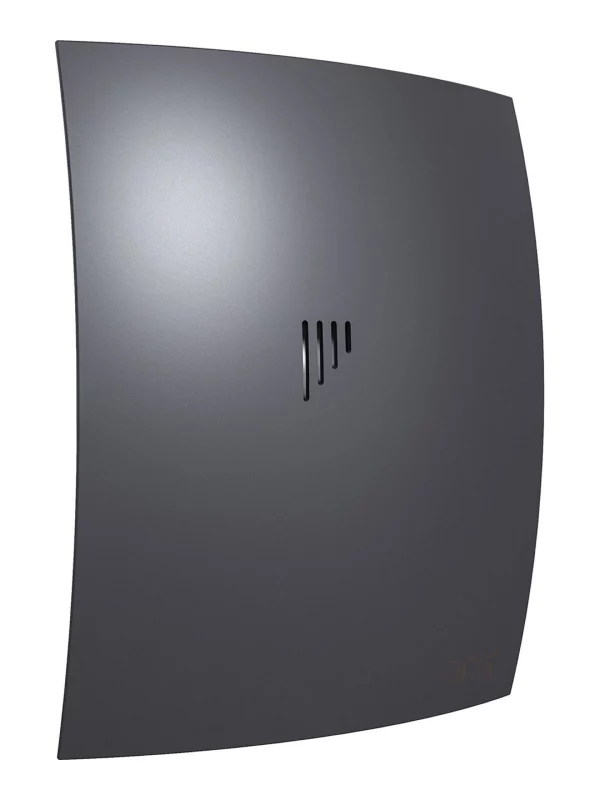 Вентилятор накладной BREEZE D100 обратный клапан Dark gray metal DICITI
