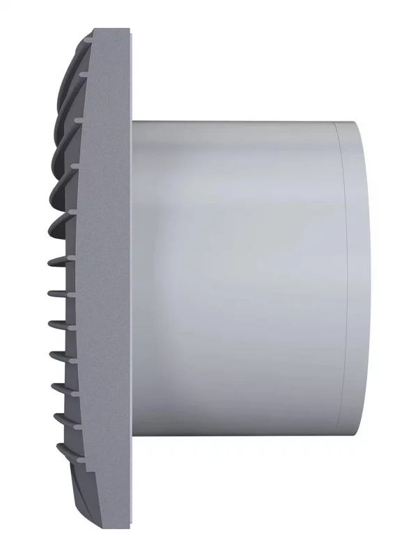 Вентилятор накладной SILENT D125 обратный клапан Dark gray metal DICITI