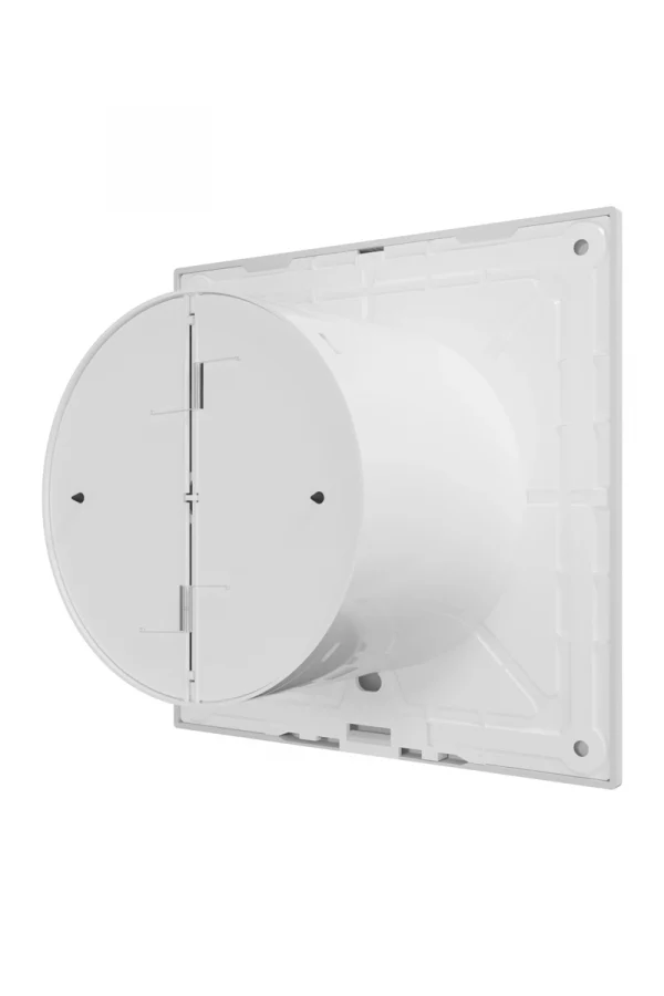 Вентилятор накладной SLIM D100 обратный клапан Matt white DICITI