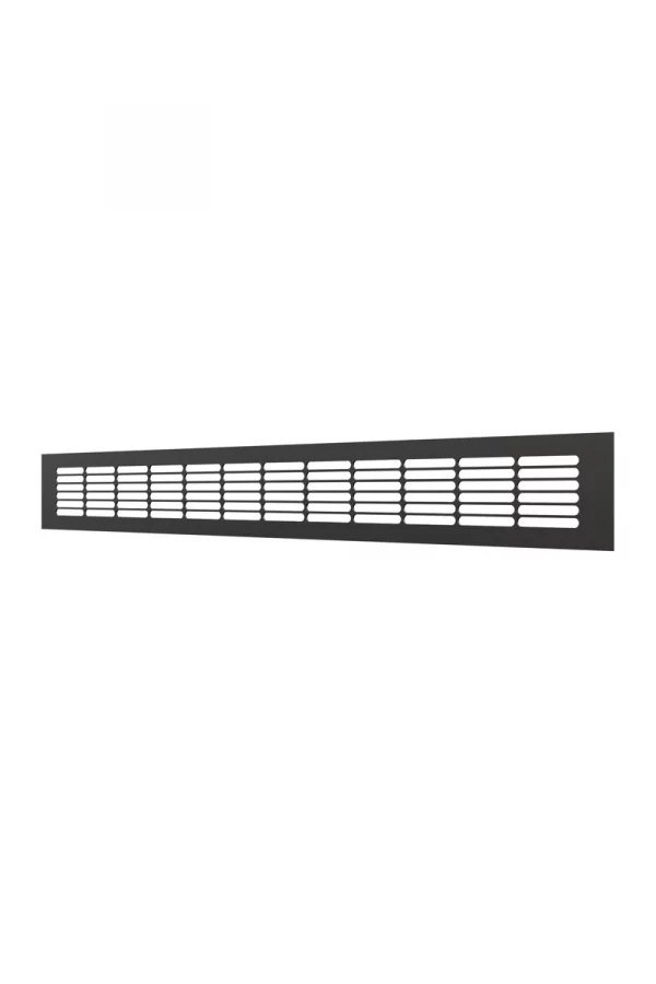 Решетка вентиляционная DP AL переточная 500x60 алюминий Matt black ERA