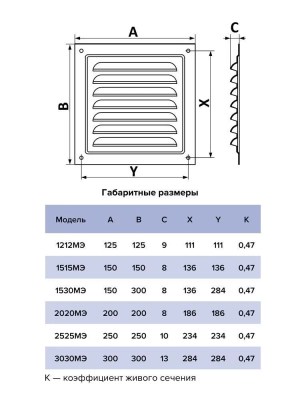 Решетка вентиляционная МЭ сетка 250х250 окрашенная сталь Ivory ERA