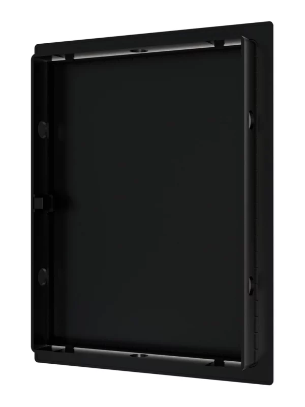 Люк ревизионный LN фланец 150х200 нажимной 172х222 пластик Black EVECS