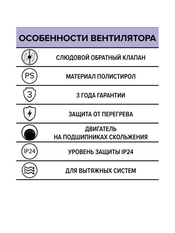 Вентилятор накладной OPTIMA D100 обратный клапан AURAMAX