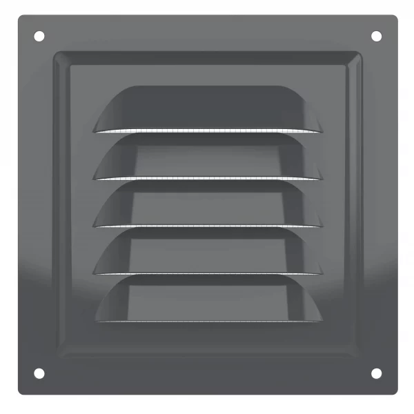 Решетка вентиляционная МЭ сетка 125х125 окрашенная сталь Gray ERA