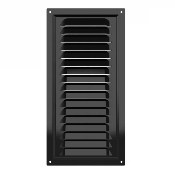Решетка вентиляционная МЭ сетка 150х300 окрашенная сталь Black ERA