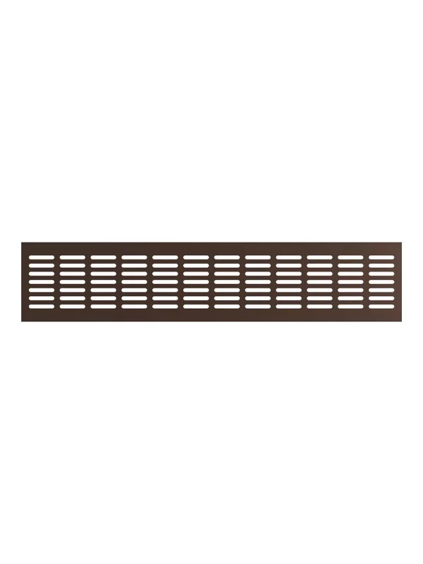Решетка вентиляционная DP AL переточная 480х100 алюминий Dark bronze ERA