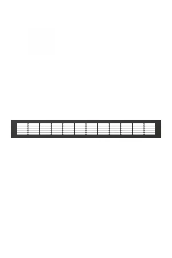 Решетка вентиляционная DP AL переточная 500x60 алюминий Matt black ERA