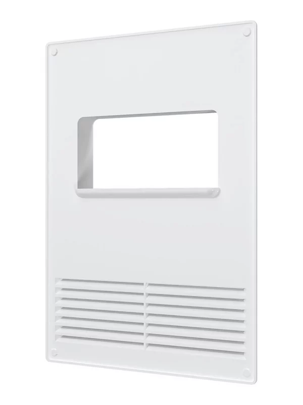 Площадка торцевая ПТГР фланец 120х60 горизонтальная решетка 180х250 пластик ERA