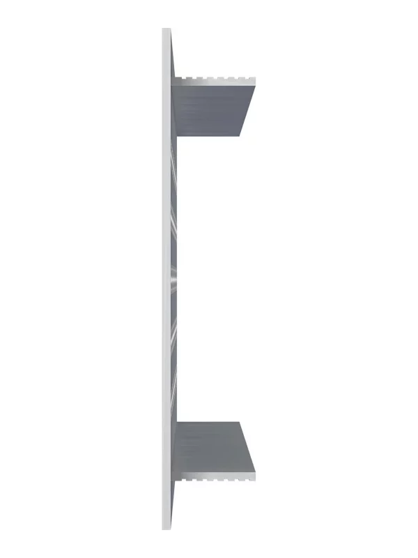Решетка вентиляционная DP AL переточная 480х80 алюминий Silver ERA