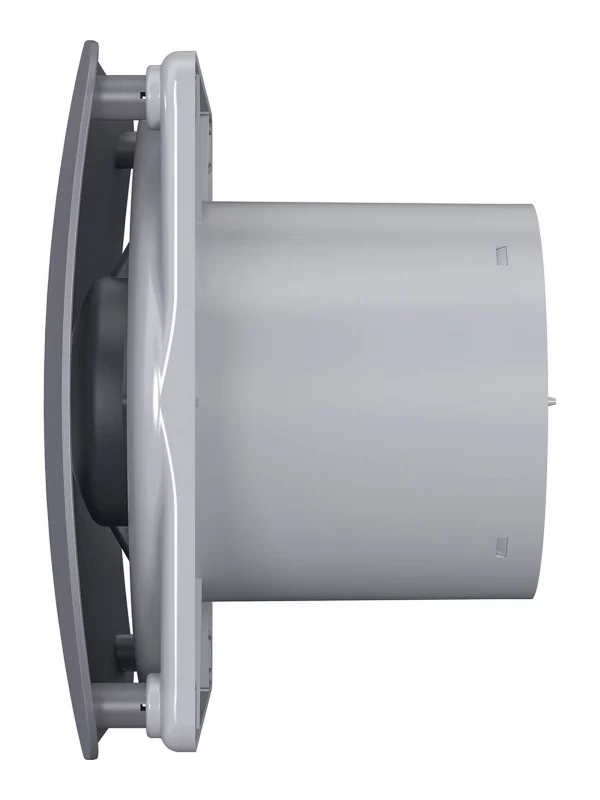 Вентилятор накладной RIO D125 обратный клапан Dark gray metal DICITI