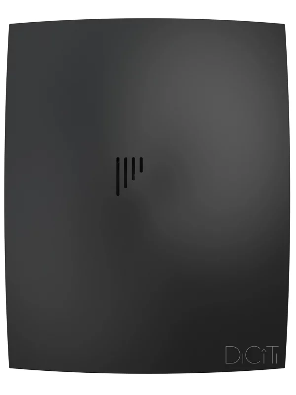 Вентилятор накладной BREEZE D125 обратный клапан Matt black DICITI