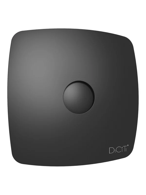 Вентилятор накладной RIO D125 обратный клапан Matt black DICITI