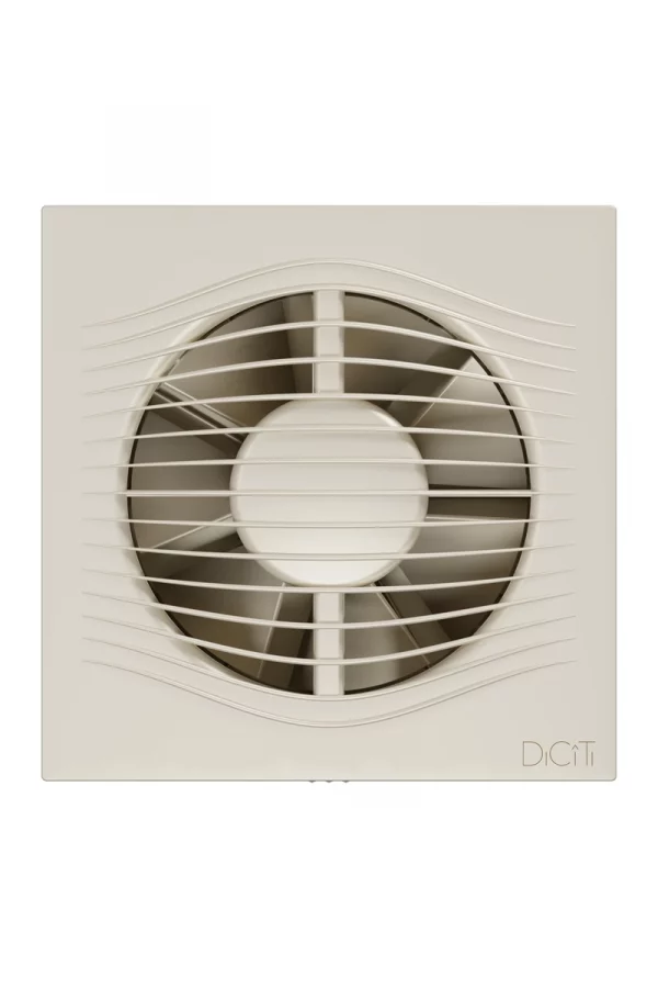 Вентилятор накладной SLIM D125 обратный клапан Ivory DICITI