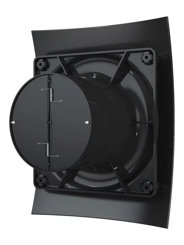Вентилятор накладной BREEZE D100 обратный клапан Obsidian DICITI