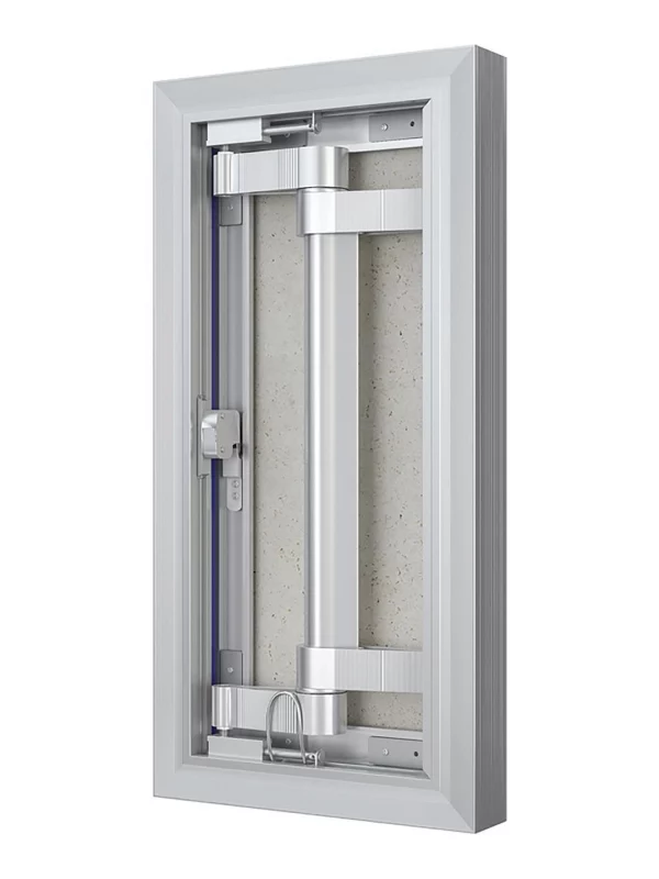 Люк ревизионный D Ceramo Optimum 200х400 скрытый монтаж петля алюминий EVECS
