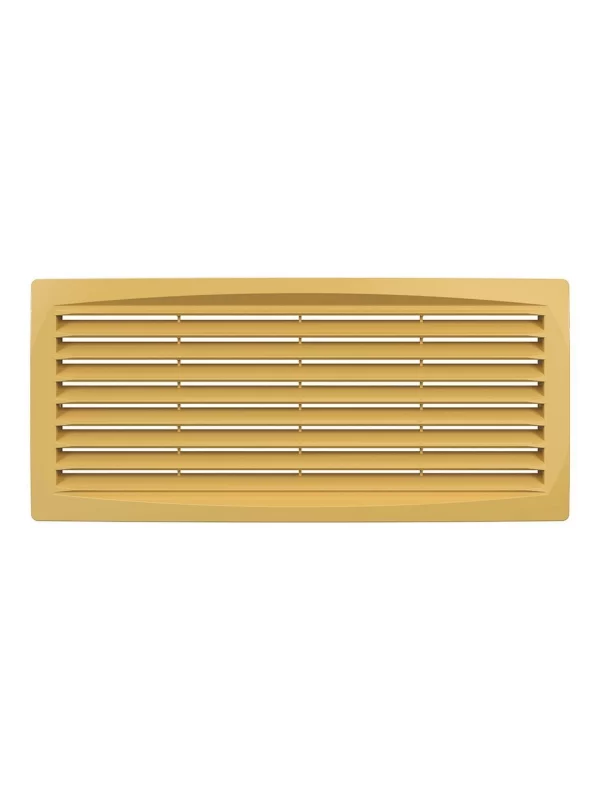 Решетка вентиляционная ДП фланец 275х105 переточная 300х135 пластик Beige ERA
