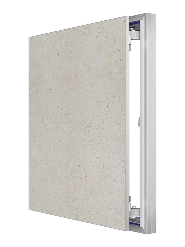 Люк ревизионный D Ceramo Optimum 500х600 скрытый монтаж петля алюминий EVECS