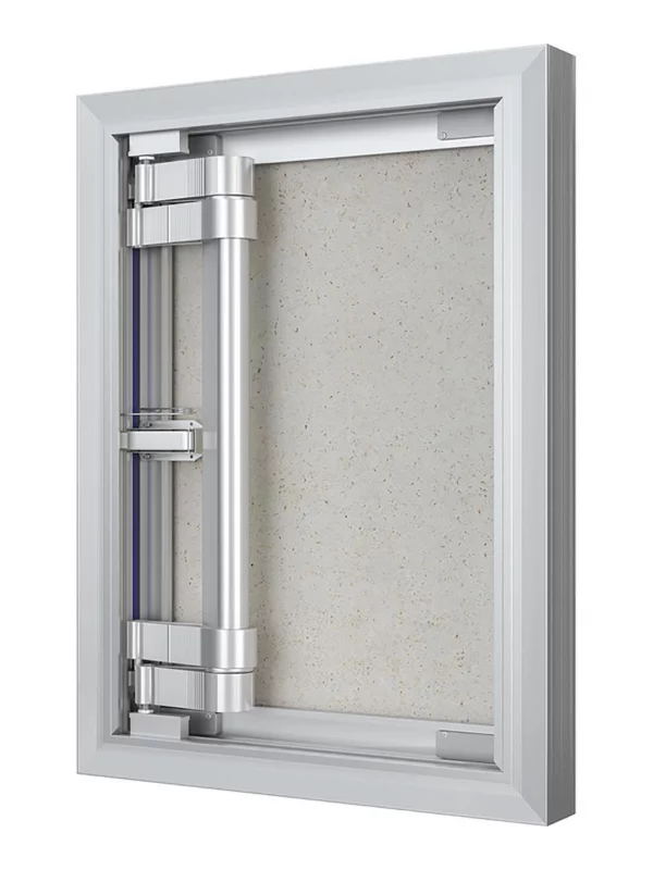 Люк ревизионный D Ceramo Optimum 300х400 скрытый монтаж петля алюминий EVECS