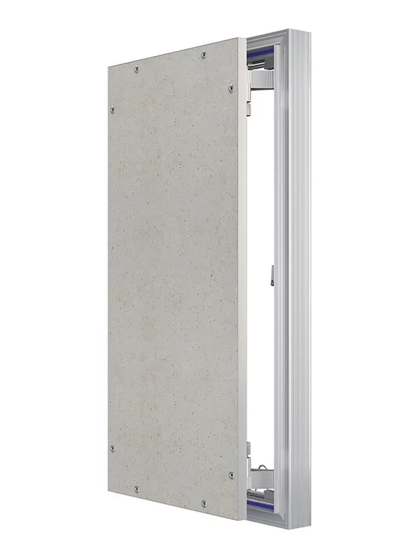 Люк ревизионный D Ceramo Optimum 300х600 скрытый монтаж петля алюминий EVECS
