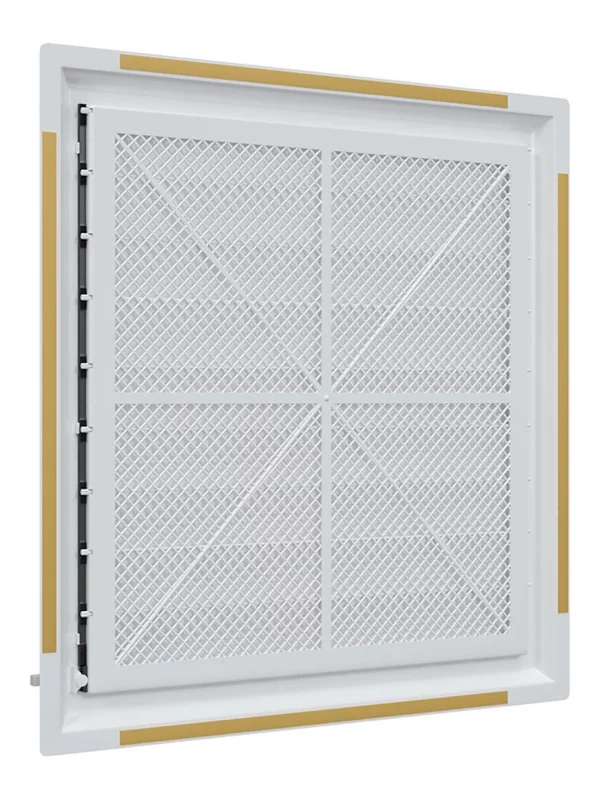 Решетка вентиляционная AIRVENT регулируемая жалюзи 452х483 пластик ERA